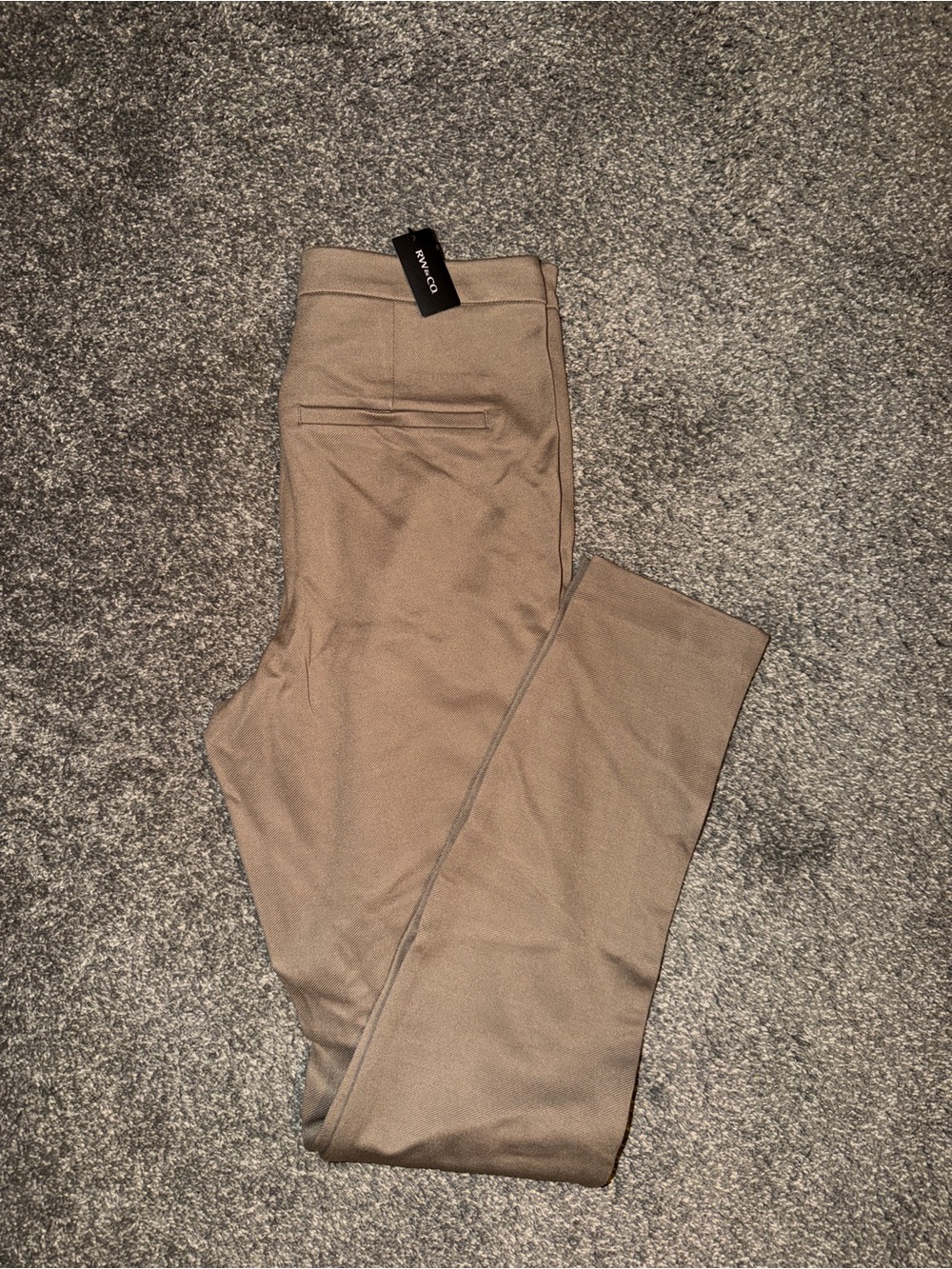 RW&CO. Taupe Skinny Dress Pants